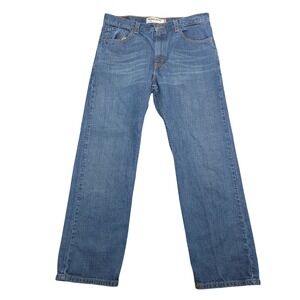 Levis 505 Regular Fit Jeans Mens W34 L30 Blue Denim Pants Straight Leg